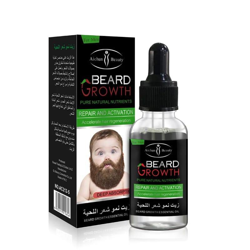 Revitalize Your Grooming Routine with All Hair Types Beard Oil - 30ml for Hair Growth & Scalp Care